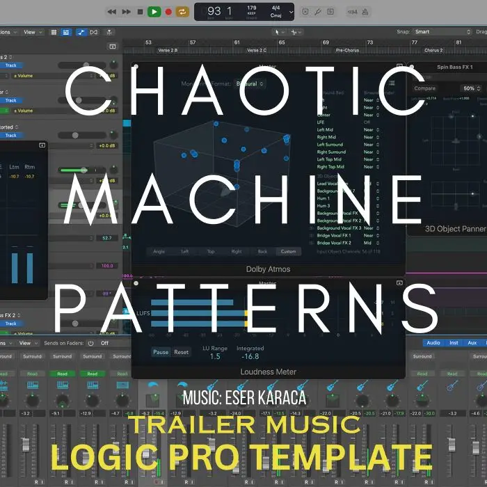 Chaotic Machine Patterns Logic Pro TemplateLogic Pro Templates