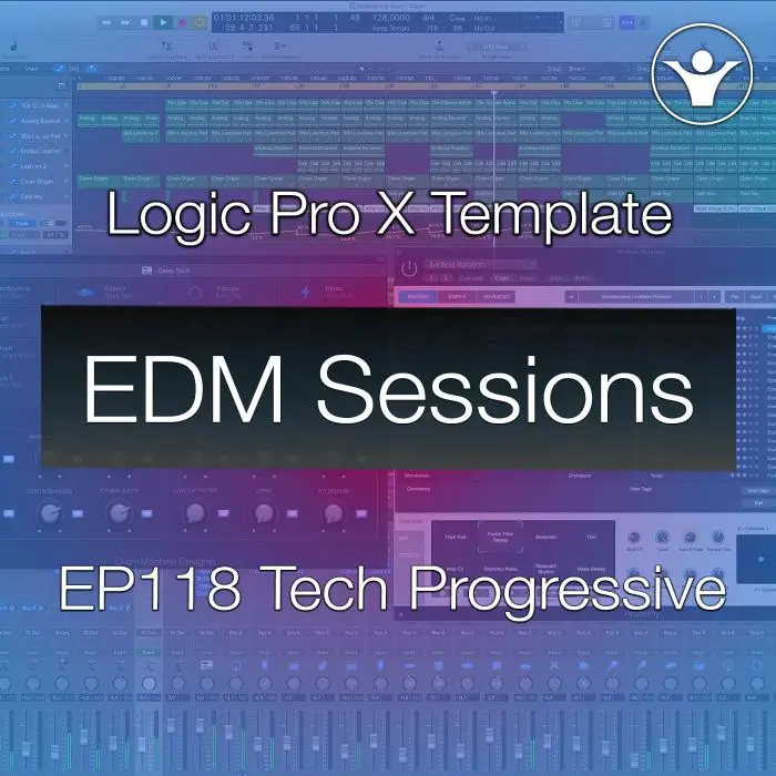 Logic Pro X Progressive Techno Logic Template | EDM Sessions Tutorial EP118Logic Pro Templates