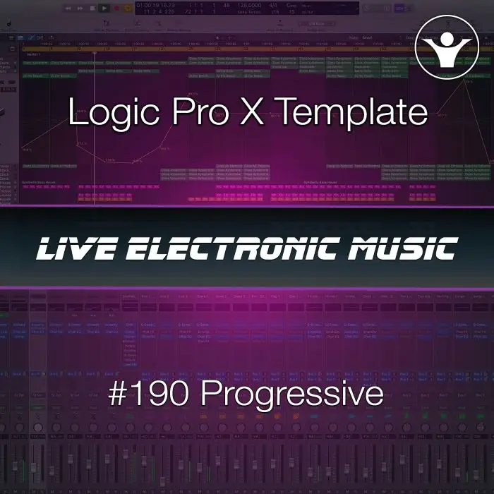 Progressive House Logic Pro X Template | Live Electronic Music #190Logic Pro Templates (Stock Plugins), Logic Pro Templates