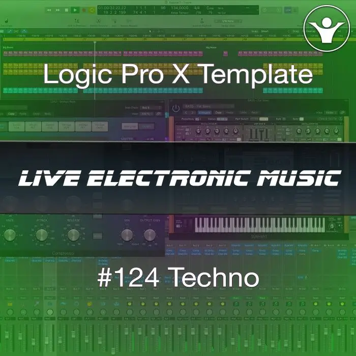 Techno Logic Pro X Template | Live Electronic Music 124Logic Pro Templates (Stock Plugins), Logic Pro Templates