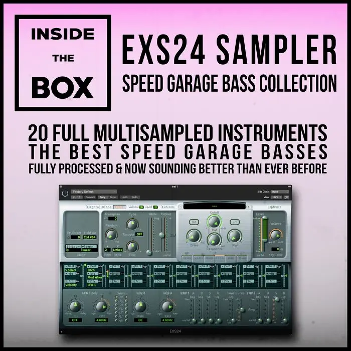 Logic Pro X - EXS24 Sampler - Speed Garage Basses Instrument LibraryLogic Pro Templates