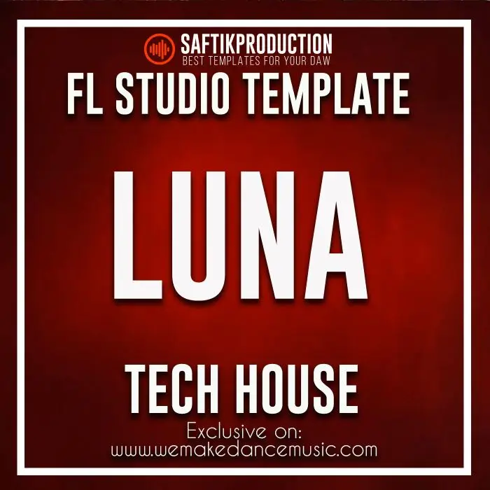 Luna - Tech House FL Studio Template Remake (KC Lights - Luna)FL Studio Templates
