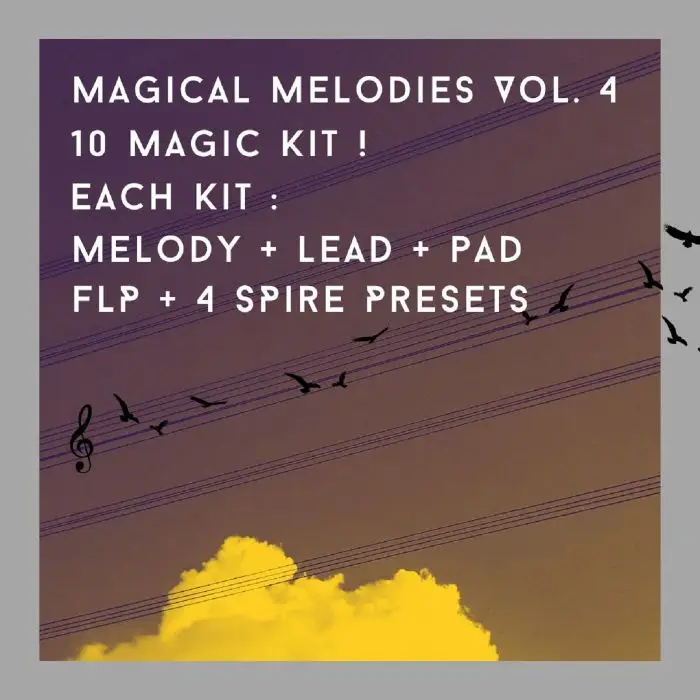 Magical Melodies Vol 4 (MIDI-WAV)FL Studio Templates, Sample Packs, MIDI FIles, Spire Presets
