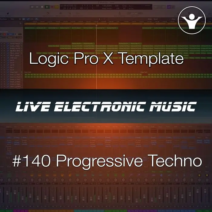 Progressive Techno Logic Pro X Template | Live Electronic Music #140 Logic Pro Templates (Stock Plugins), Logic Pro Templates
