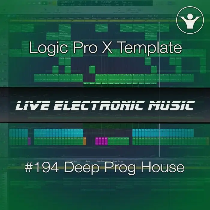 Deep Prog House Logic Pro X Template | Live Electronic Music #194Logic Pro Templates (Stock Plugins), Logic Pro Templates