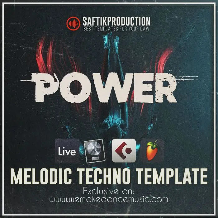 Power - Melodic Techno Template for Ableton Live, Logic Pro X, Cubase and FL StudioAbleton Templates, Logic Pro Templates, FL Studio Templates, Cubase Templates