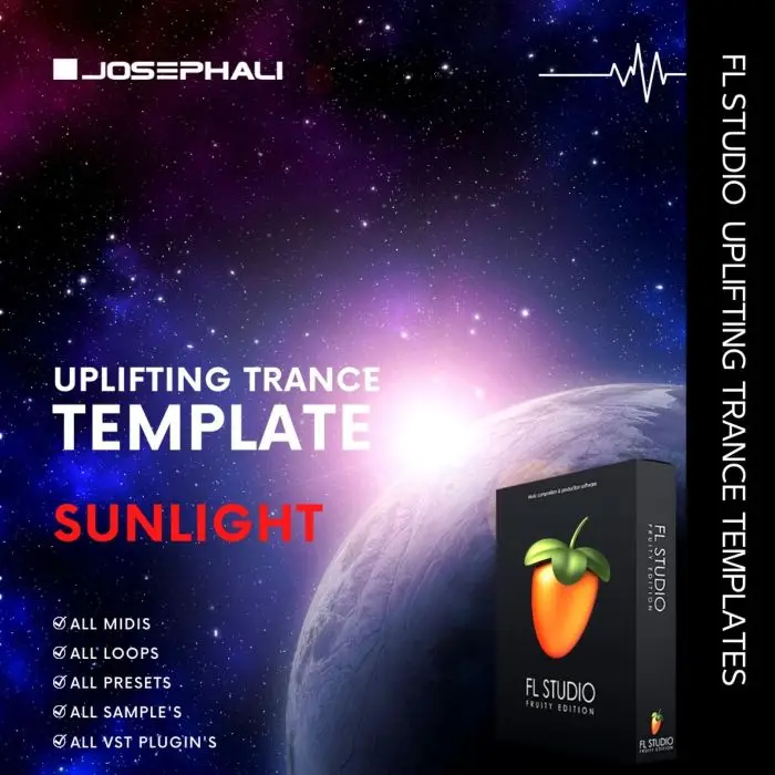 Uplifting Trance Template Vol.4 FL Studio 20.8 Template by JosephAliFL Studio Templates