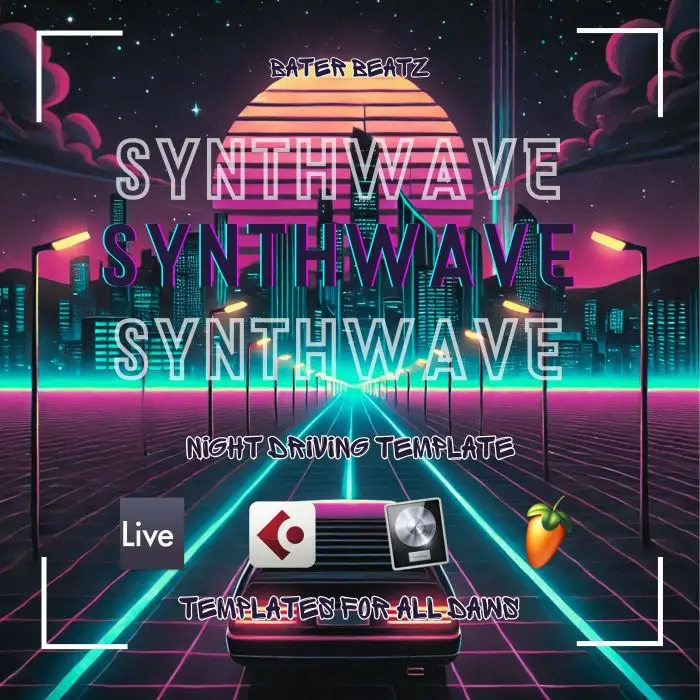 Night Driving v2 Synthwave TemplateAbleton Templates, Logic Pro Templates, FL Studio Templates, Cubase Templates