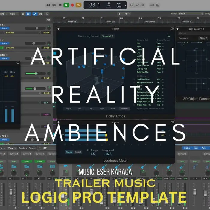 Artificial Reality Ambiences Logic Pro TemplateLogic Pro Templates