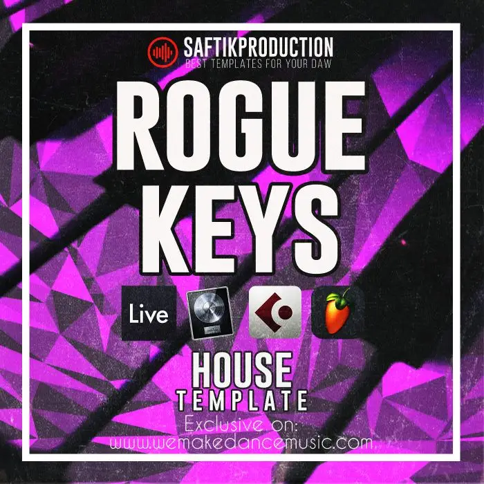 Rogue Keys - House Template for Ableton Live, Logic Pro X, Cubase and FL StudioAbleton Templates, Logic Pro Templates, FL Studio Templates, Cubase Templates