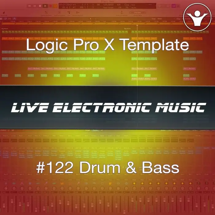 Drum And Bass Logic Pro X Template | Live Electronic Music 122 Logic Pro Templates (Stock Plugins), Logic Pro Templates
