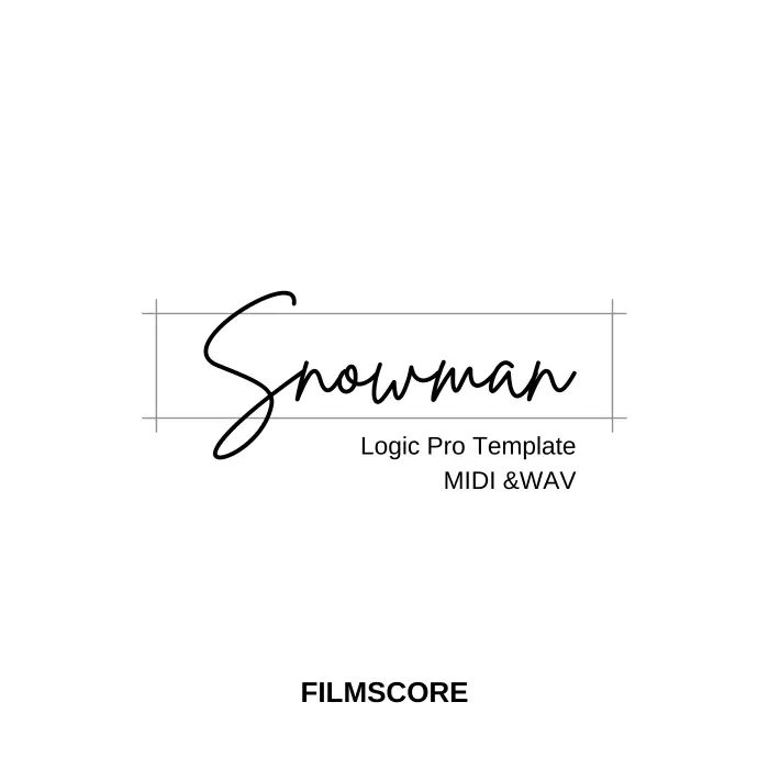 Snowman ( Logic Pro X Template, MIDI & WAV STEMS )Logic Pro Templates