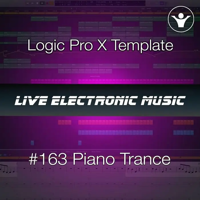 Piano Trance Logic Pro X Template | Live Electronic Music #163 Logic Pro Templates (Stock Plugins), Logic Pro Templates