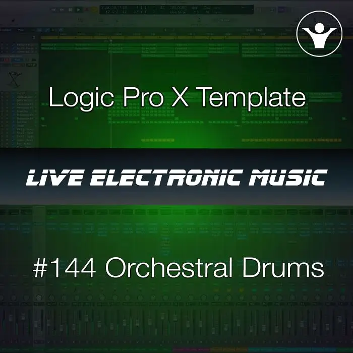 Orchestral Score Drums Logic Pro X Template | Live Electronic Music #144Logic Pro Templates (Stock Plugins), Logic Pro Templates