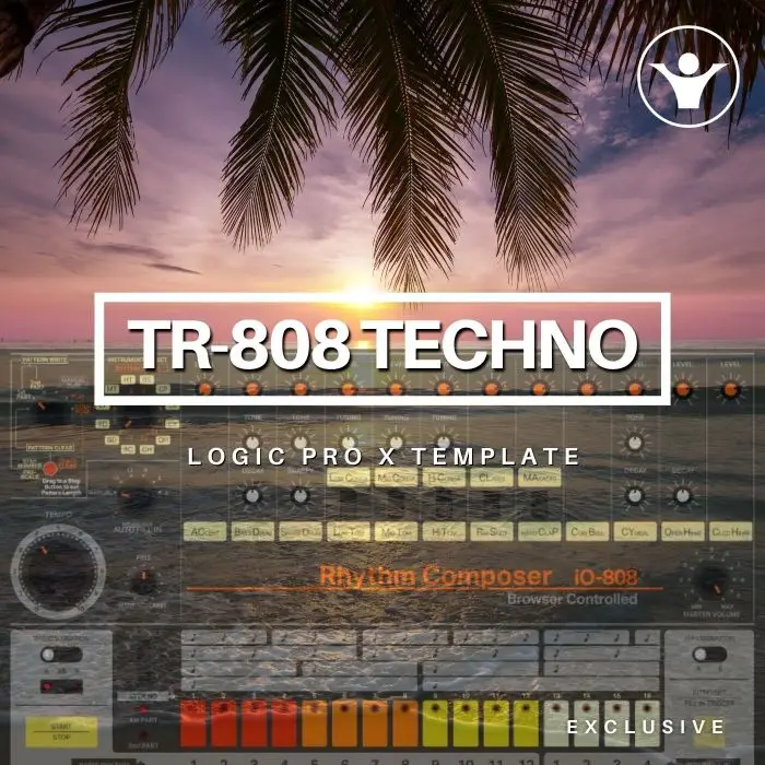 TR-808 Classic Techno Logic Pro X Template | Live Electronic Music 222Logic Pro Templates (Stock Plugins), Logic Pro Templates