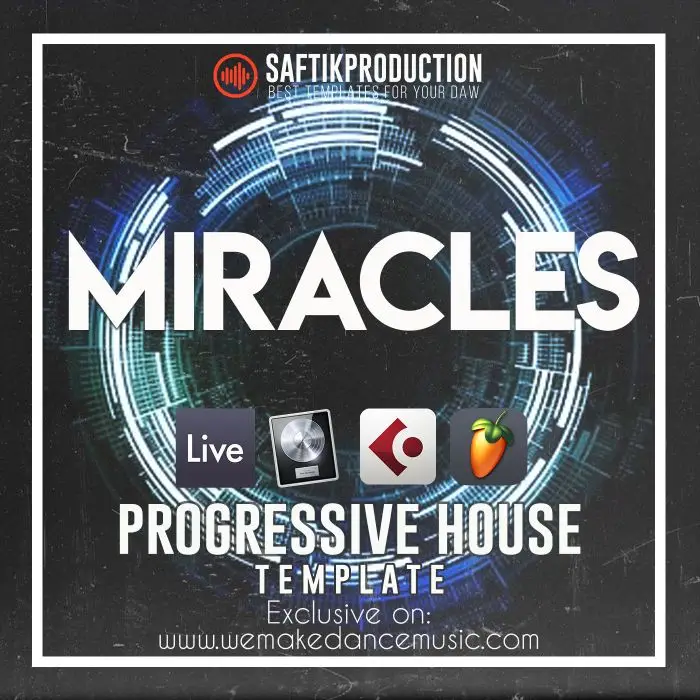 Miracles - Progressive House Template for Ableton Live, Logic Pro X, Cubase and FL StudioAbleton Templates, Logic Pro Templates, FL Studio Templates, Cubase Templates