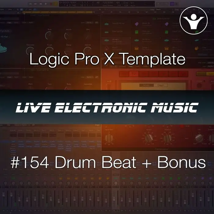 Drum Beat Logic pro X Template | Live Electronic Music #154 Logic Pro Templates (Stock Plugins), Logic Pro Templates