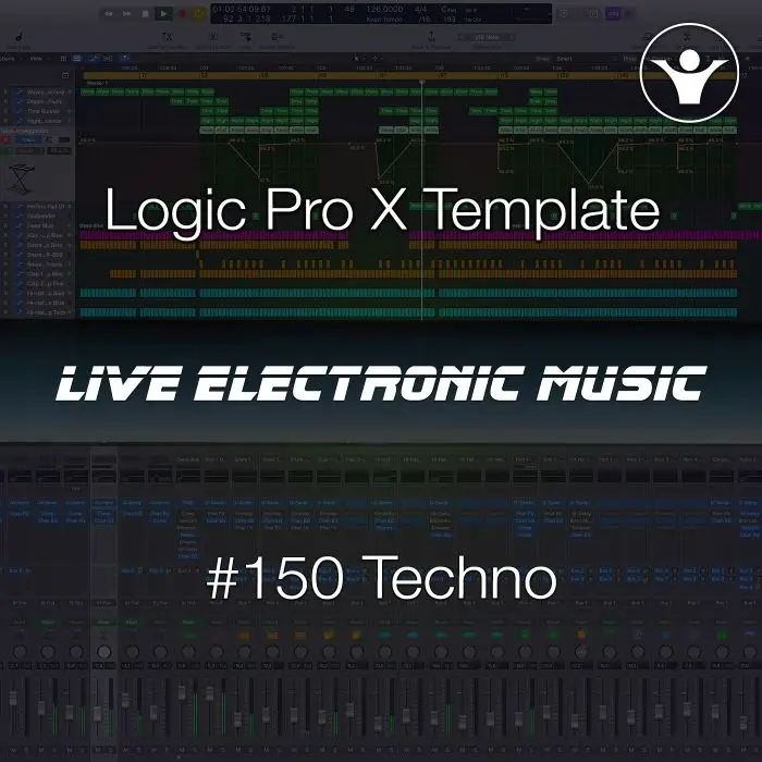 Techno Logic Pro X Template | Live Electronic Music #150 Logic Pro Templates (Stock Plugins), Logic Pro Templates
