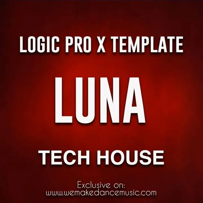 Luna - Tech House Logic Pro X Template Remake (KC Lights - Luna)Logic Pro Templates