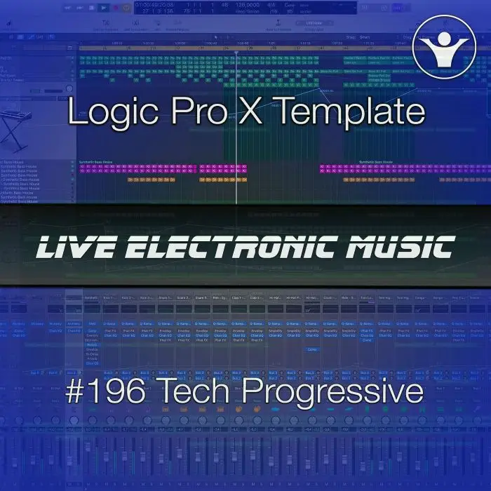 Tech Prog House Logic Pro X Template | Live Electronic Music #196 Logic Pro Templates (Stock Plugins), Logic Pro Templates