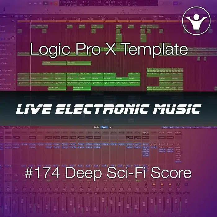 Sci-Fi Film Score Logic Pro X Template | Live Electronic Music #174 Logic Pro Templates (Stock Plugins)