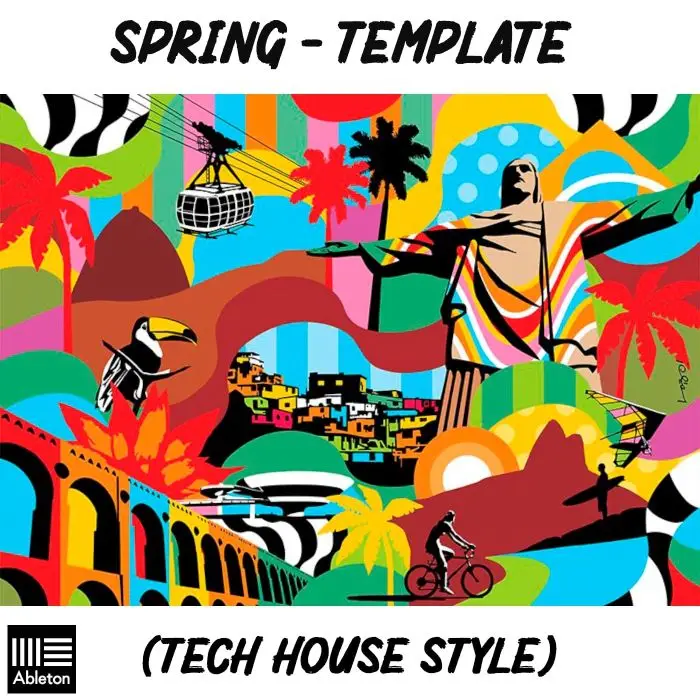 Spring - Tech House Style Template (FULL TRACK + VOCAL) Ableton LiveAbleton Templates
