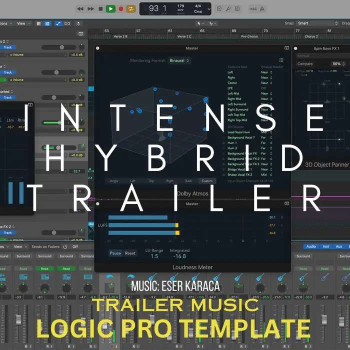 Intense Hybrid Trailer Logic Pro TemplateLogic Pro Templates