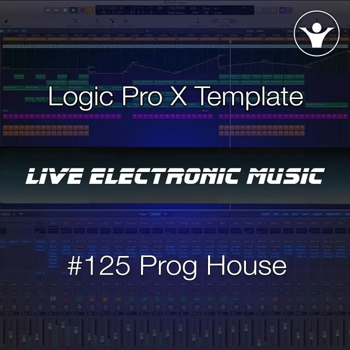 Progressive House Logic Pro X Template | Live Electronic Music #125Logic Pro Templates (Stock Plugins), Logic Pro Templates