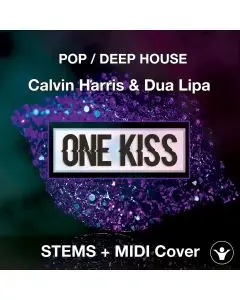 One Kiss - Calvin Harris & Dua Lipa Full STEMS + MIDI Cover