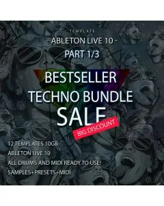 Bestseller TECHNO Bundle Ableton Templates Part 1