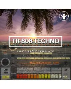 TR-808 Classic Techno Logic Pro X Template | Live Electronic Music 222