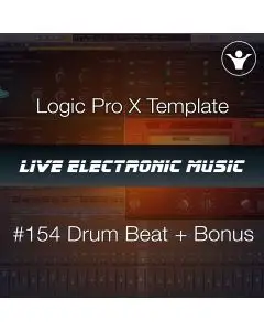 Drum Beat Logic pro X Template | Live Electronic Music #154